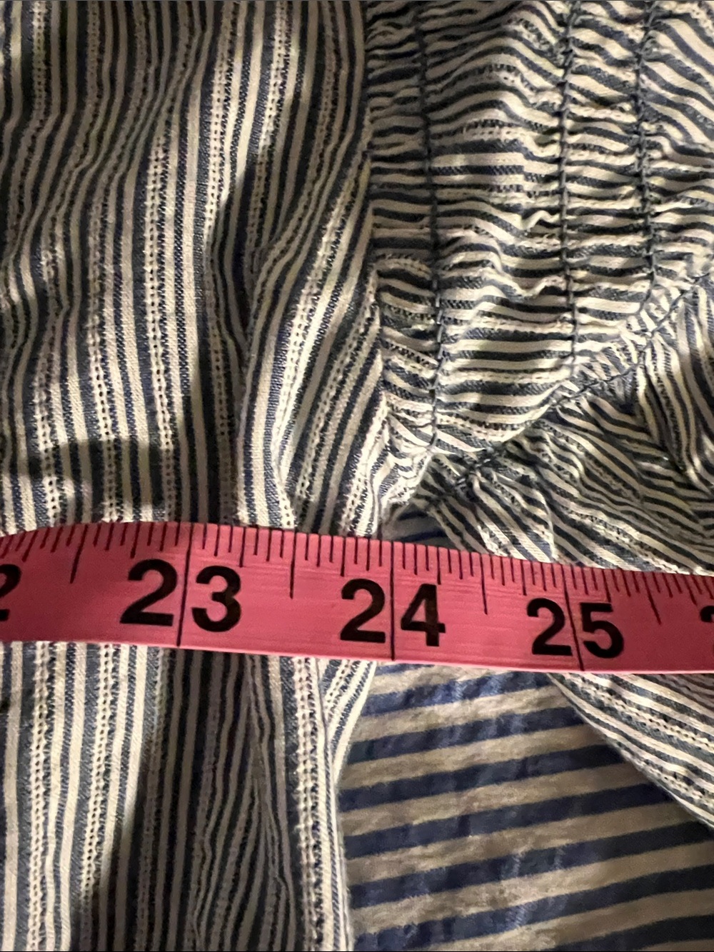 Pilcro Light Blue Mixed Print Striped Button-Down Shirt - Picture 15 of 16